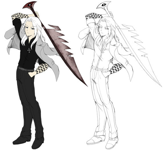 Michael Concept Art for CrimsonDiviner (2022)